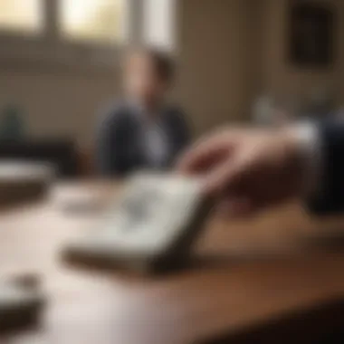 Visual representation of cash transaction for home sale