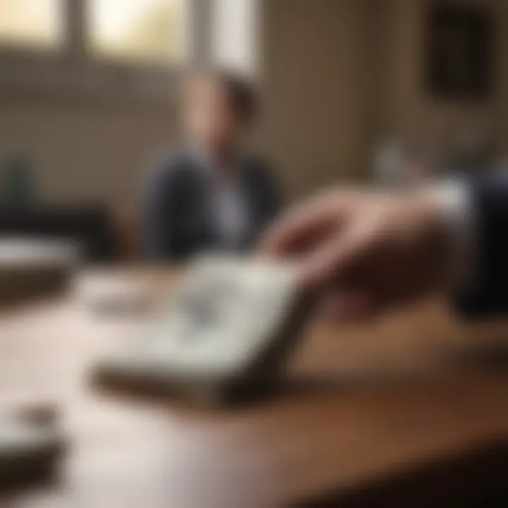Visual representation of cash transaction for home sale