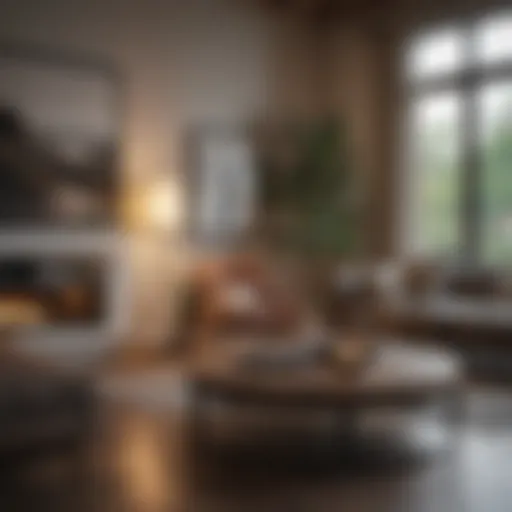 Interior view of a beautifully staged home ready for sale