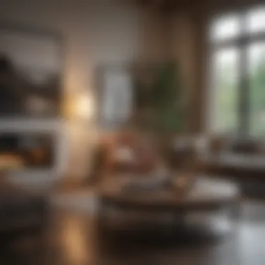 Staged Home Interior Interior view of a beautifully staged home ready for sale