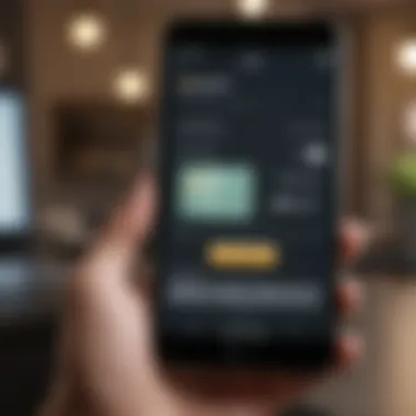 Mobile App for Seamless Money Transfers A smartphone showing a digital payment application