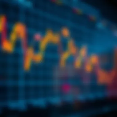 A sophisticated chart displaying stock market trends