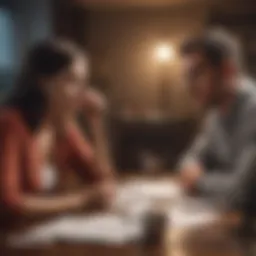 Couple discussing finances