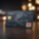 A modern credit card with a high limit displayed prominently