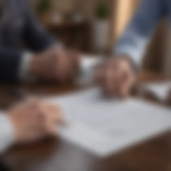 A close-up of a contract being signed, symbolizing a successful transaction