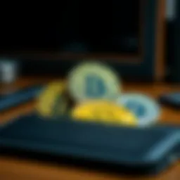 An illustration showcasing the top cryptocurrencies in a digital wallet