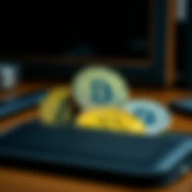 An illustration showcasing the top cryptocurrencies in a digital wallet