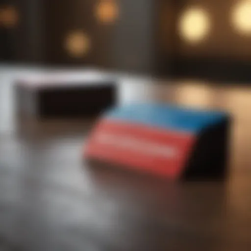 Visual representation of bad credit business cards