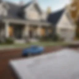 A conceptual illustration of homeowners insurance documentation
