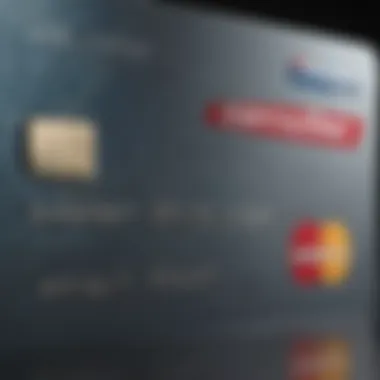 A close-up view of a Capital One credit card showcasing its design and features.