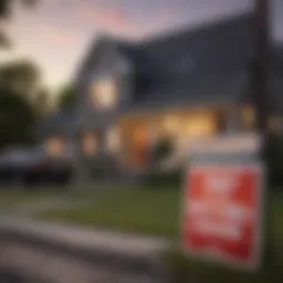 A house with a sold sign, representing successful home buying