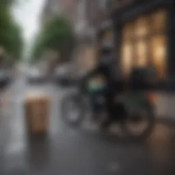 A graphic representation of the Uber Eats Guarantee concept.