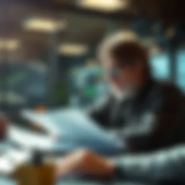 Investor analyzing portfolio adjustments post-split