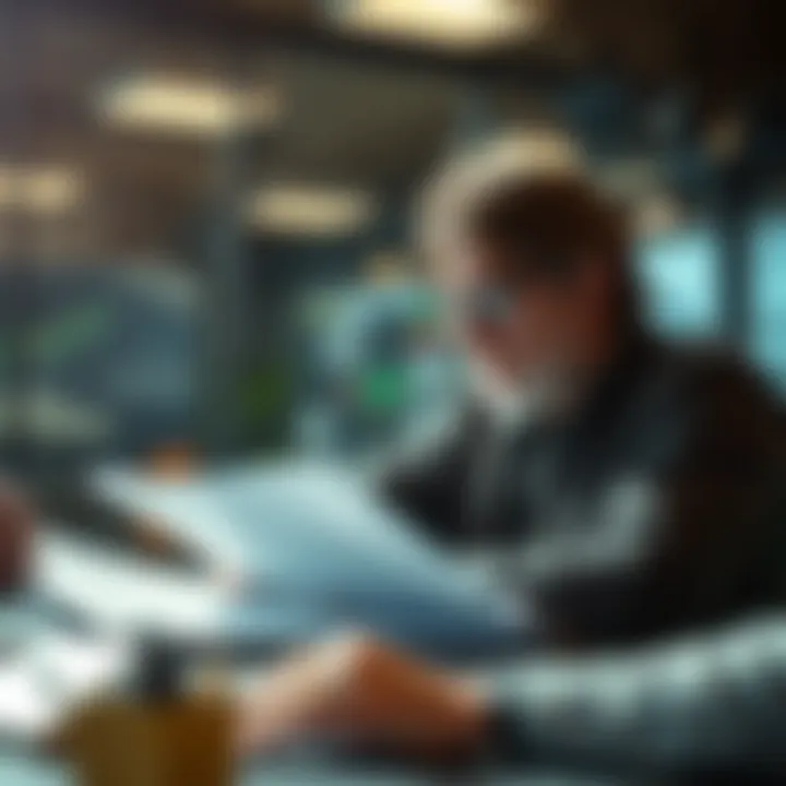 Investor analyzing portfolio adjustments post-split