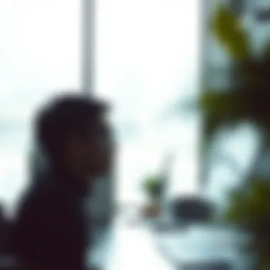 Trader contemplating market trends