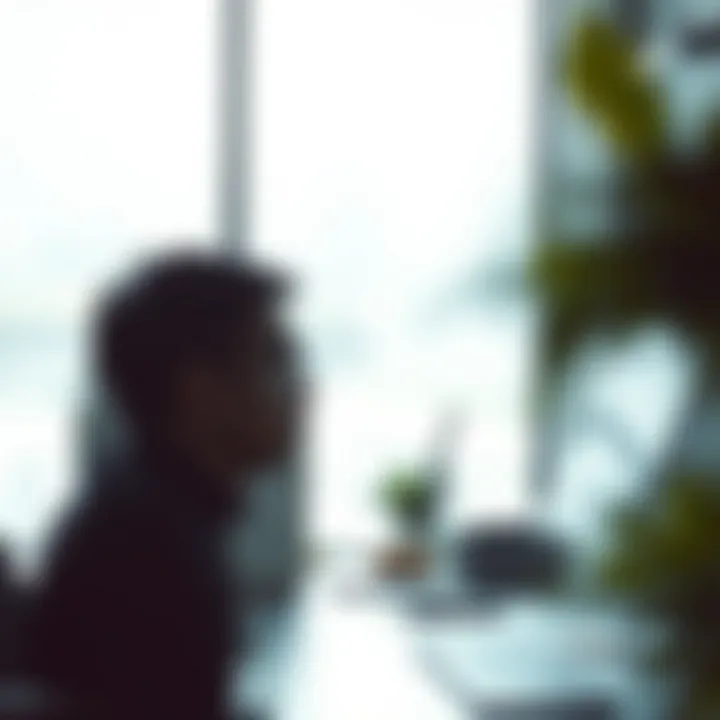 Trader contemplating market trends