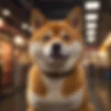 A digital representation of Shiba Inu cryptocurrency